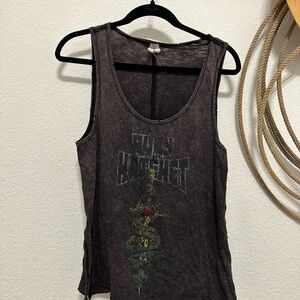 We The Free Black Graphic Tank Top